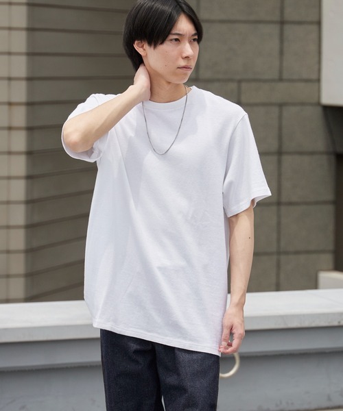PHATEE（ファッティー）の「Phatee/ファッティー HEMP TEE HEAVY WEIGHT ヘビーウェイト オーガニックコットン オーバーサイズ ビッグシルエット 半袖 クルーネック Tシャツ 無地 メンズ レディース 2026年 夏 夏服（Tシャツ/カットソー・メンズ・ホワイト/ブラック/グリーン・M/L/XL/S）」の2枚目の写真