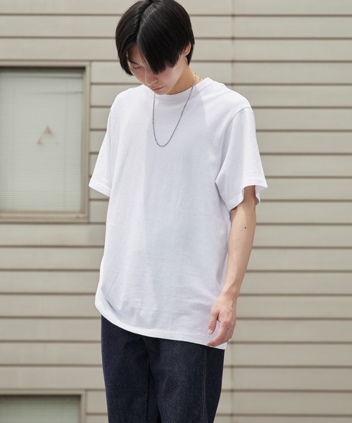 PHATEE（ファッティー）の「Phatee/ファッティー HEMP TEE HEAVY WEIGHT ヘビーウェイト オーガニックコットン オーバーサイズ ビッグシルエット 半袖 クルーネック Tシャツ 無地 メンズ レディース 2026年 夏 夏服（Tシャツ/カットソー・メンズ・ホワイト/ブラック/グリーン・M/L/XL/S）」の8枚目の写真