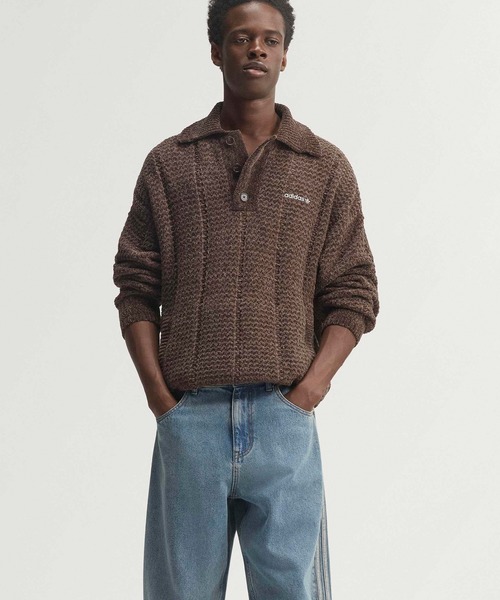adidas（アディダス）の「adidas/アディダス ファイヤーバード アディカラー デニム ジーンズ ミッドライズ ストレートレッグ サイドライン 淡色 メンズ レディース 2026年 夏 夏服 秋服（デニムパンツ・メンズ・ブルー・30inch/32inch/34inch/36inch）」の18枚目の写真