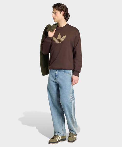 adidas（アディダス）の「adidas/アディダス ファイヤーバード アディカラー デニム ジーンズ ミッドライズ ストレートレッグ サイドライン 淡色 メンズ レディース 2026年 夏 夏服 秋服（デニムパンツ・メンズ・ブルー・30inch/32inch/34inch/36inch）」の22枚目の写真