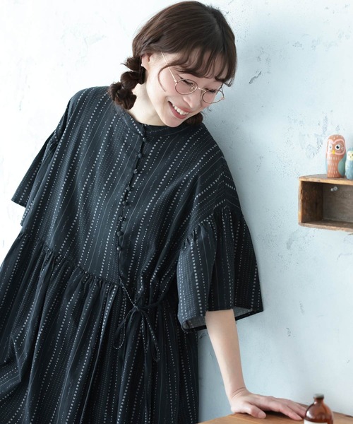 soulberry(ソウルベリー)の「星月夜のワンピース(ワンピース・レディース・スミクロ・LL/3L/4L/5L/M/L)」の7枚目の写真