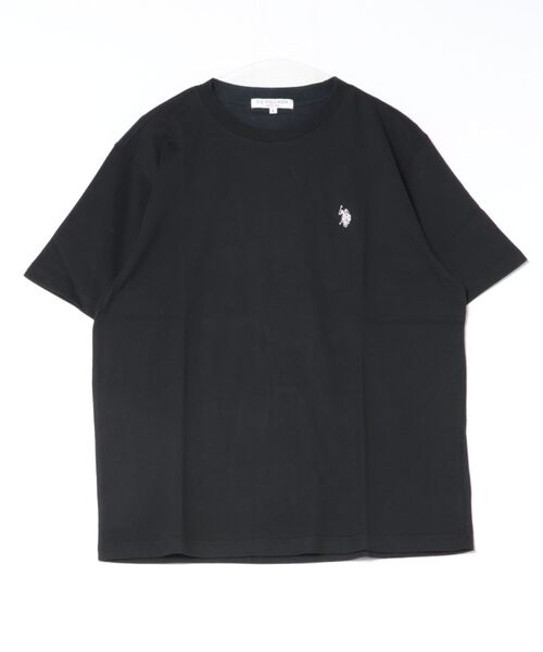 U.S. POLO ASSN.(ユーエスポロアッスン)の「【U.S. POLO ASSN./ユーエスポロアッスン】【綿100% ワンポイント刺繍が程よいアクセント】半袖Tシャツ ビッグシルエット 無地 定番 王道 カジュアル 上品 ユニセックス(Tシャツ/カットソー・メンズ・ブラック/ホワイト・LARGE)」の19枚目の写真
