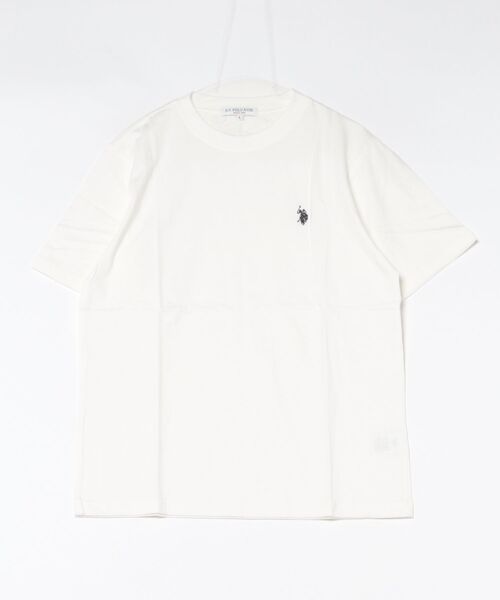 U.S. POLO ASSN.(ユーエスポロアッスン)の「【U.S. POLO ASSN./ユーエスポロアッスン】【綿100% ワンポイント刺繍が程よいアクセント】半袖Tシャツ ビッグシルエット 無地 定番 王道 カジュアル 上品 ユニセックス(Tシャツ/カットソー・メンズ・ブラック/ホワイト・LARGE)」の18枚目の写真
