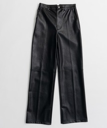 Straight Vegan Leather Pants/ストレートヴィーガンレザーパンツ
