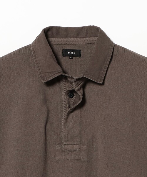 BEAMS(ビームス)の「ガーメントダイ ラガーシャツ(ポロシャツ・メンズ・ブラック/ネイビー・S/M/XL/L)」の4枚目の写真