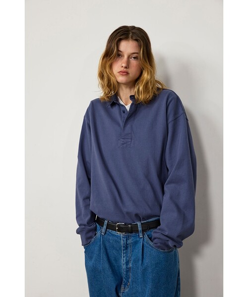 BEAMS(ビームス)の「ガーメントダイ ラガーシャツ(ポロシャツ・メンズ・ブラック/ネイビー・S/M/XL/L)」の13枚目の写真
