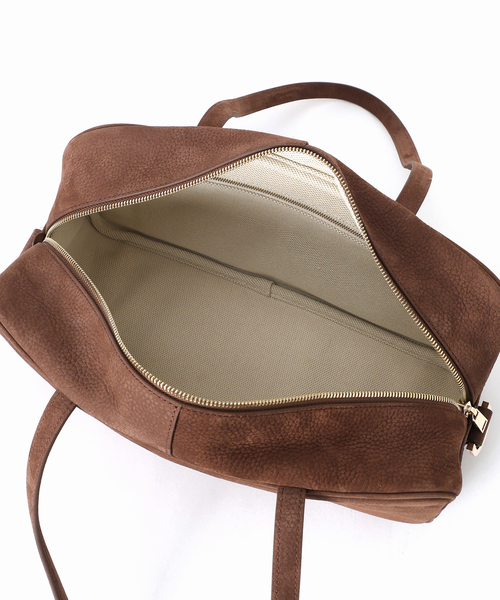 VERMEIL par iena(ヴェルメイユパーイエナ)の「SALCE サルーチェ ARISA SUEDE W34xH17xD12cm 4463250005(ボストンバッグ・レディース・ブラウン・FREE)」の4枚目の写真