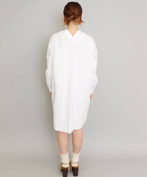 mystic（ミスティック）の「【mystic】ダンガリーシャツワンピース（ワンピース・レディース・オフホワイト/ブルー/ネイビー・ﾌﾘ-）」の6枚目の写真