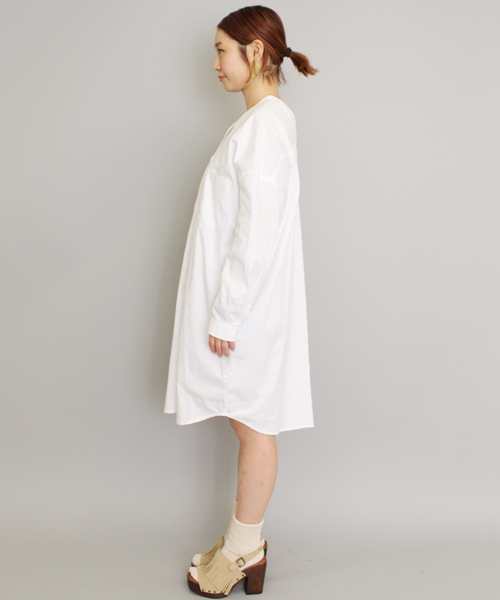 mystic（ミスティック）の「【mystic】ダンガリーシャツワンピース（ワンピース・レディース・オフホワイト/ブルー/ネイビー・ﾌﾘ-）」の7枚目の写真