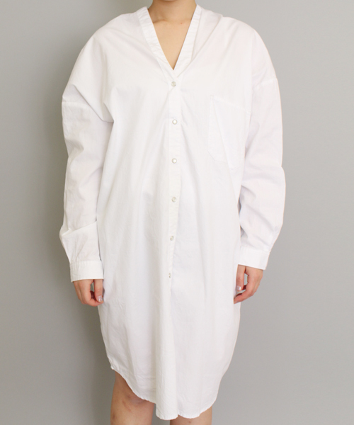 mystic（ミスティック）の「【mystic】ダンガリーシャツワンピース（ワンピース・レディース・オフホワイト/ブルー/ネイビー・ﾌﾘ-）」の8枚目の写真