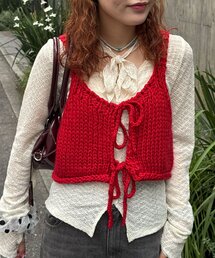 ハンドライクニットビスチェ