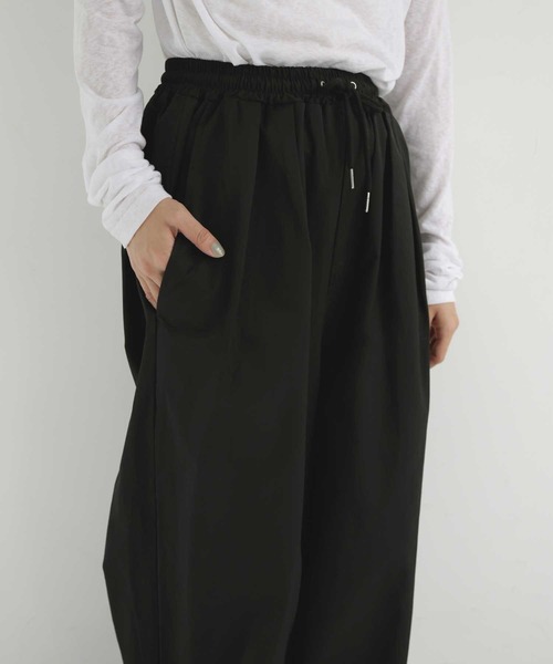  hellam（へラム）の「2WAY腰巻きツイルパンツ（その他パンツ・レディース・ネイビー/ブラック/ブラウン/アイボリー・FREE）」の13枚目の写真
