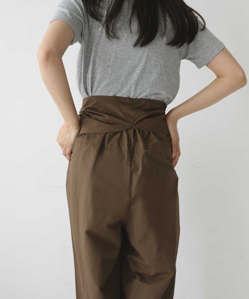  hellam（へラム）の「2WAY腰巻きツイルパンツ（その他パンツ・レディース・ネイビー/ブラック/ブラウン/アイボリー・FREE）」の22枚目の写真