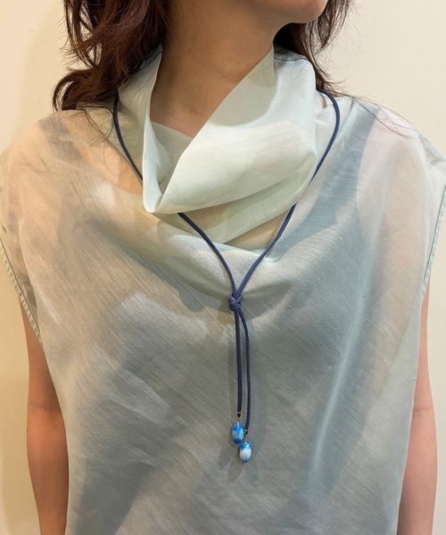 and cloud（アンドクラウド）の「Sea Drop Long Necklace（ネックレス・レディース・シルバー系その他・FREE）」の2枚目の写真