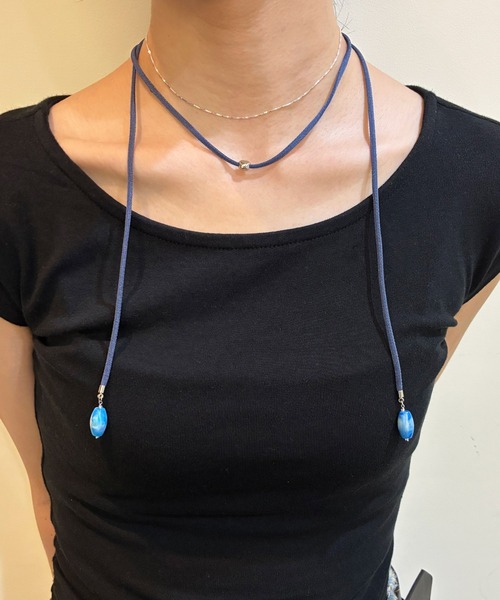 and cloud（アンドクラウド）の「Sea Drop Long Necklace（ネックレス・レディース・シルバー系その他・FREE）」の3枚目の写真