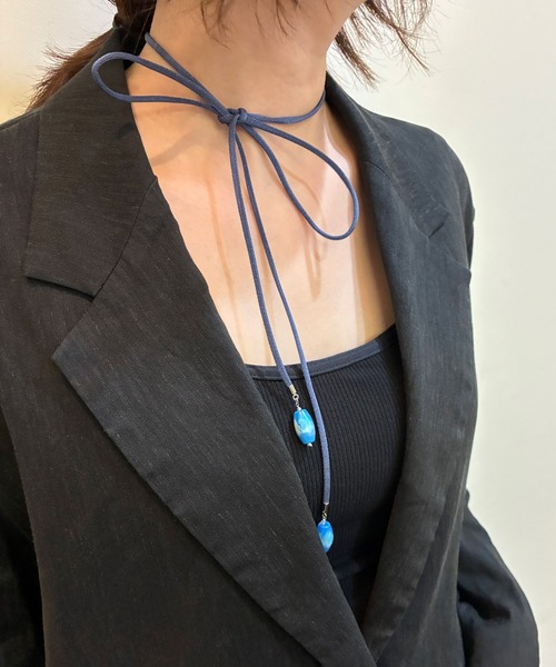 and cloud（アンドクラウド）の「Sea Drop Long Necklace（ネックレス・レディース・シルバー系その他・FREE）」の5枚目の写真