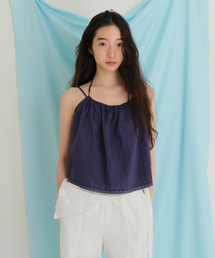Heidi halter blouse (D/BLUE)