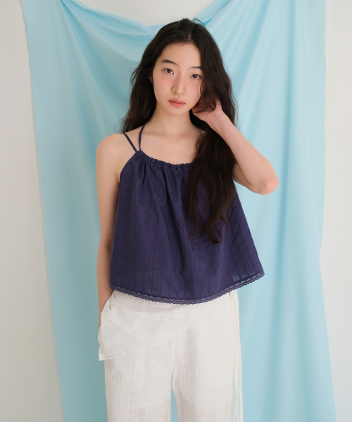 MOUI（モウイ）の「Heidi halter blouse (D/BLUE)（シャツ/ブラウス・レディース・その他・FREE）」の2枚目の写真