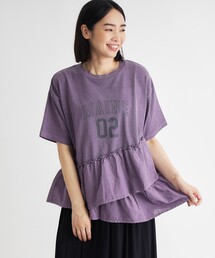 HONEYSUCKLE ROSE | ピグメント切替ロゴプリントTシャツ(Tシャツ/カットソー)
