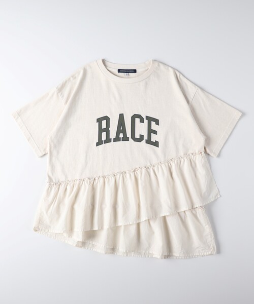HONEYSUCKLE ROSE(ハニーサックルローズ)の「◆ピグメント切替ロゴプリントTシャツ(Tシャツ/カットソー・レディース・ダークグレー/オフホワイト・04/05)」の18枚目の写真