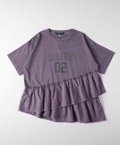 HONEYSUCKLE ROSE(ハニーサックルローズ)の「◆ピグメント切替ロゴプリントTシャツ(Tシャツ/カットソー・レディース・ダークグレー/オフホワイト・04/05)」の20枚目の写真