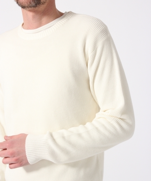 HARE（ハレ）の「カタアゼニットプルオーバー(HARE)（ニット/セーター・メンズ・オフホワイト/グレー/ブラック/ライトブルー・SMALL/LARGE/MEDIUM）」の12枚目の写真