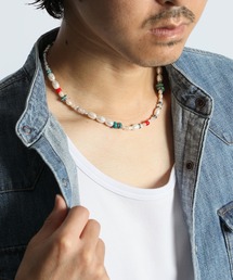 The DUFFER of ST.GEORGE（ザダファーオブセントジョージ）の「PEARL & TURQUOISE NECKLACE:メイドインジャパン パール ターコイズ ネックレス（ネックレス）」