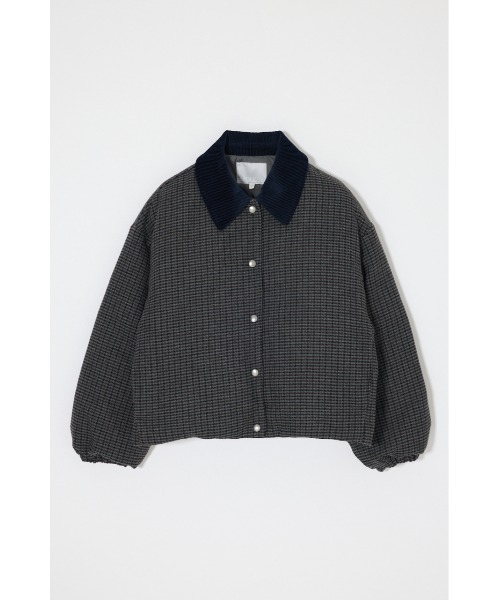 MOUSSY(マウジー)の「【26年AW新作】TWEED PUFFER ジャケット(ダウンジャケット/コート・レディース・ブラウン/ベージュ系その他/グレー系その他・FREE)」の2枚目の写真