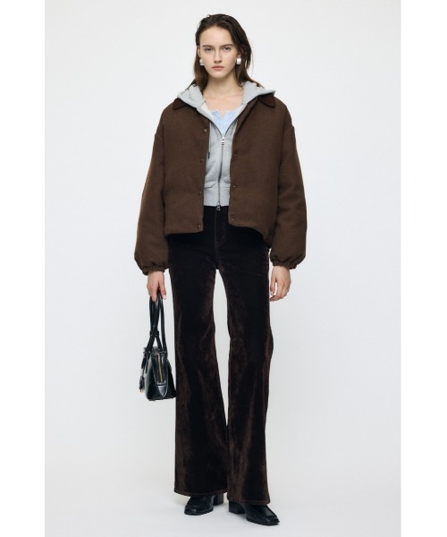 MOUSSY(マウジー)の「【26年AW新作】TWEED PUFFER ジャケット(ダウンジャケット/コート・レディース・ブラウン/ベージュ系その他/グレー系その他・FREE)」の5枚目の写真