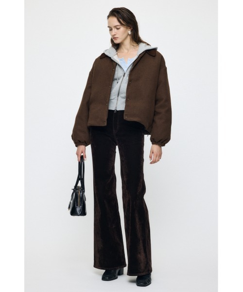MOUSSY(マウジー)の「【26年AW新作】TWEED PUFFER ジャケット(ダウンジャケット/コート・レディース・ブラウン/ベージュ系その他/グレー系その他・FREE)」の6枚目の写真