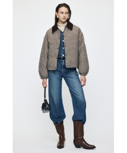 MOUSSY(マウジー)の「【26年AW新作】TWEED PUFFER ジャケット(ダウンジャケット/コート・レディース・ブラウン/ベージュ系その他/グレー系その他・FREE)」の12枚目の写真