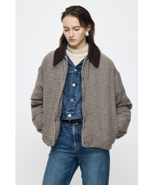 MOUSSY(マウジー)の「【26年AW新作】TWEED PUFFER ジャケット(ダウンジャケット/コート・レディース・ブラウン/ベージュ系その他/グレー系その他・FREE)」の13枚目の写真