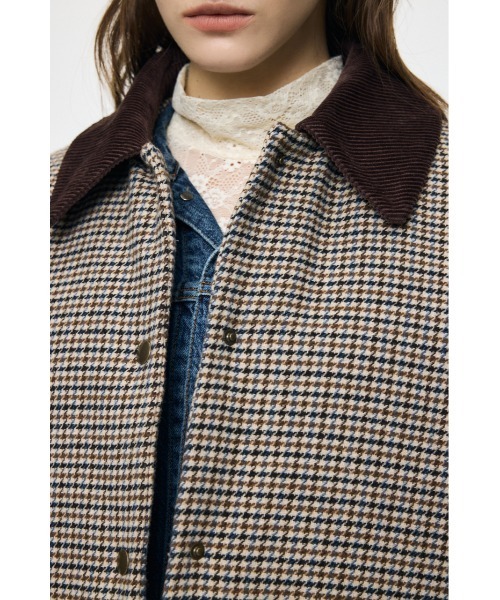MOUSSY(マウジー)の「【26年AW新作】TWEED PUFFER ジャケット(ダウンジャケット/コート・レディース・ブラウン/ベージュ系その他/グレー系その他・FREE)」の16枚目の写真