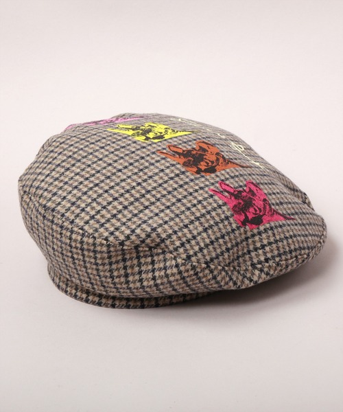 CA4LA(カシラ)の「COW MOTIF BERET(ハンチング/ベレー帽・メンズ・ブラック/オフホワイト/ベージュ・ONESIZE)」の8枚目の写真