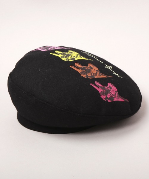 CA4LA(カシラ)の「COW MOTIF BERET(ハンチング/ベレー帽・メンズ・ブラック/オフホワイト/ベージュ・ONESIZE)」の9枚目の写真