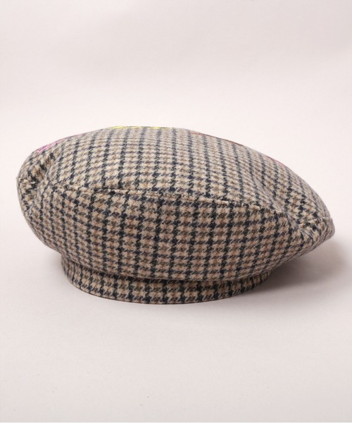CA4LA(カシラ)の「COW MOTIF BERET(ハンチング/ベレー帽・メンズ・ブラック/オフホワイト/ベージュ・ONESIZE)」の10枚目の写真