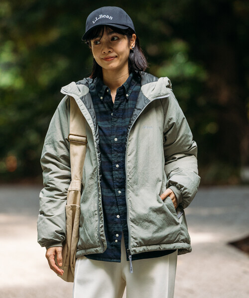 FREAK'S STORE（フリークスストア）の「NANGA × FREAK'S STORE/ナンガ 別注 NEW DOWN JACKET WOMEN’S/ニューダウンジャケット ウィメンズ（ダウンジャケット/コート・レディース・グレー/ブラウン/オリーブ/ブラック・ﾌﾘ-）」の11枚目の写真