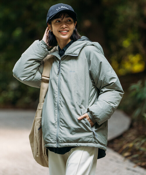 FREAK'S STORE（フリークスストア）の「NANGA × FREAK'S STORE/ナンガ 別注 NEW DOWN JACKET WOMEN’S/ニューダウンジャケット ウィメンズ（ダウンジャケット/コート・レディース・グレー/ブラウン/オリーブ/ブラック・ﾌﾘ-）」の17枚目の写真