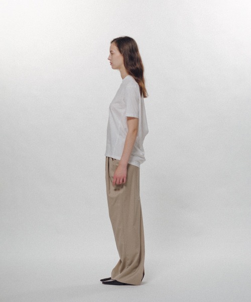 KEISUKEYOSHIDA(ケイスケヨシダ)の「Back Drape SS Tee(Tシャツ/カットソー・レディース・ネイビー/ホワイト/ブラック・L/M)」の6枚目の写真