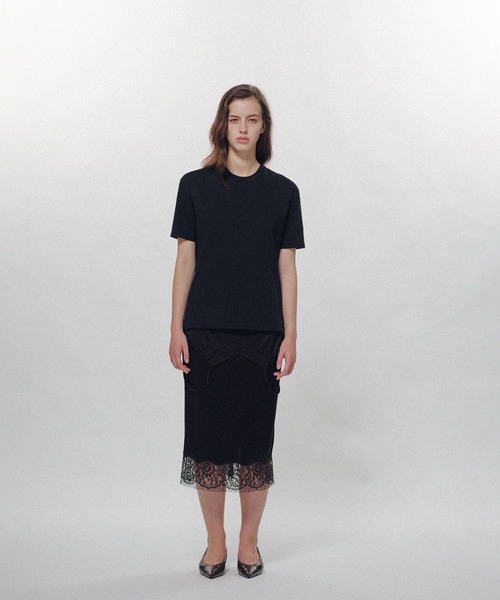 KEISUKEYOSHIDA(ケイスケヨシダ)の「Back Drape SS Tee(Tシャツ/カットソー・レディース・ネイビー/ホワイト/ブラック・L/M)」の10枚目の写真