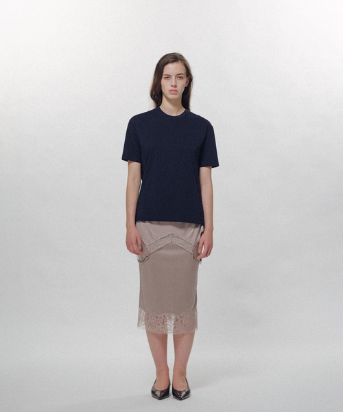 KEISUKEYOSHIDA(ケイスケヨシダ)の「Back Drape SS Tee(Tシャツ/カットソー・レディース・ネイビー/ホワイト/ブラック・L/M)」の14枚目の写真