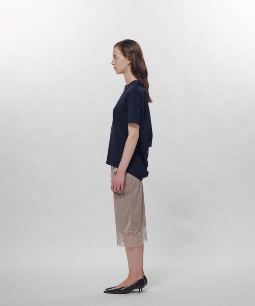 KEISUKEYOSHIDA(ケイスケヨシダ)の「Back Drape SS Tee(Tシャツ/カットソー・レディース・ネイビー/ホワイト/ブラック・L/M)」の15枚目の写真