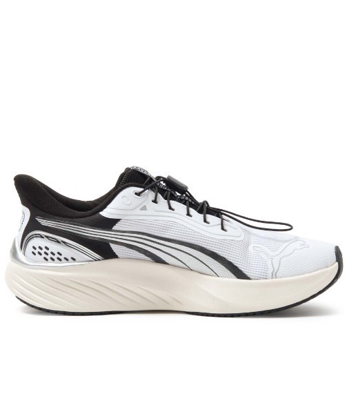 PUMA（プーマ）の「プーマ PUMA パウンス LITE PTX TC EASE IN（スニーカー・メンズ・ホワイト×ブラック・25.0cm/25.5cm/26.0cm/26.5cm/27.0cm/27.5cm/28.0cm）」の2枚目の写真