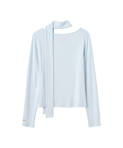 AMESWORLDWIDE(アメスワールドワイド)の「CLASSIC SCARF LS TEE SKY BLUE(Tシャツ/カットソー・レディース・その他・SMALL/MEDIUM)」の8枚目の写真