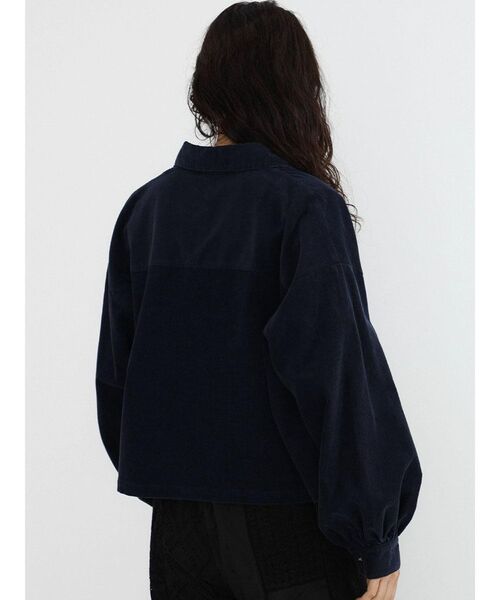 FIKA.(フィーカ)の「Fine corduroy shirt(シャツ/ブラウス・レディース・ネイビー/ダークブラウン・MEDIUM)」の6枚目の写真
