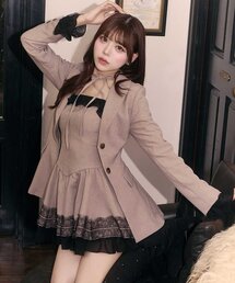 【Belle Charme】Lace-up Tailored Jacket