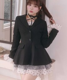 【Belle Charme】Lace-up Tailored Jacket