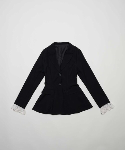 Belle Charme(ベルシャルム)の「【Belle Charme】Lace-up Tailored Jacket(テーラードジャケット・レディース・ブラック/グレー/ベージュ・FREE)」の21枚目の写真