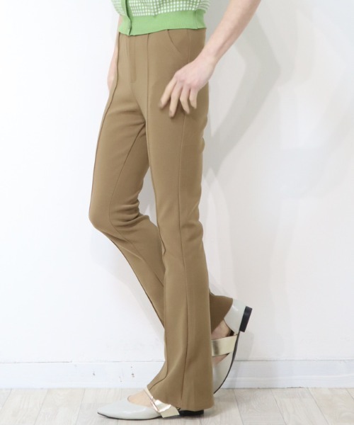 DISKEEN SURE(ディスキーンシュアー)の「履くだけ美脚爆誕!ジャージタッチ フレアパンツ(その他パンツ・レディース・グレー/ブラウン/ベージュ・FREE)」の1枚目の写真