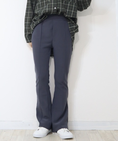 DISKEEN SURE(ディスキーンシュアー)の「履くだけ美脚爆誕!ジャージタッチ フレアパンツ(その他パンツ・レディース・グレー/ブラウン/ベージュ・FREE)」の2枚目の写真